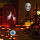 Halloween ,Christmas moving and roating like the real world ,so funny when you project to your wall hall ,bedroom.